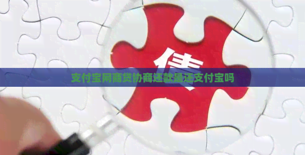 支付宝网商贷协商还款是还支付宝吗