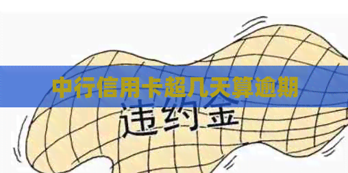 中行信用卡超几天算逾期