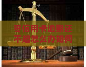 枣信用卡逾期还不起怎么办如何解决