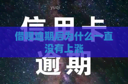 借呗逾期后为什么一直没有上涨