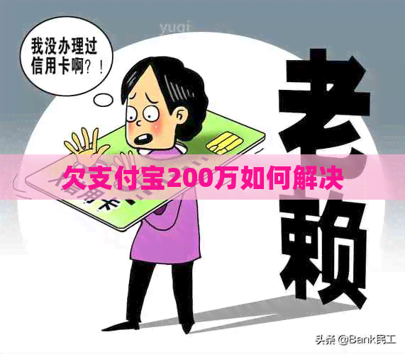 欠支付宝200万如何解决