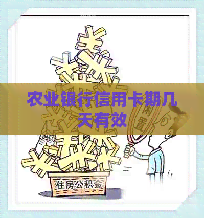 农业银行信用卡期几天有效