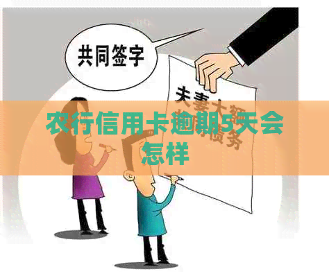 农行信用卡逾期5天会怎样