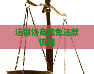 逾期协商减免还款流程