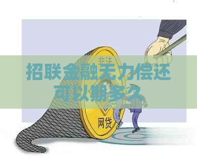 招联金融无力偿还可以期多久