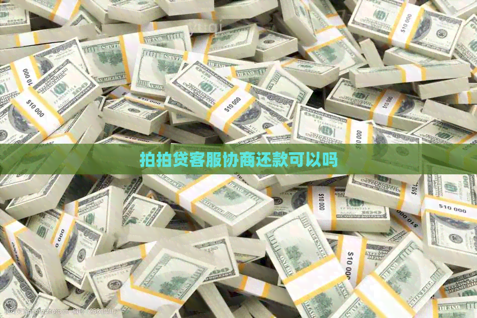 客服协商还款可以吗