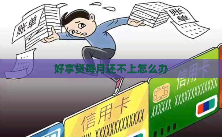 好享贷每月还不上怎么办
