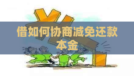 借如何协商减免还款本金
