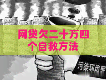 网贷欠二十万四个自救方法