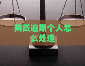 网贷逾期个人怎么处理