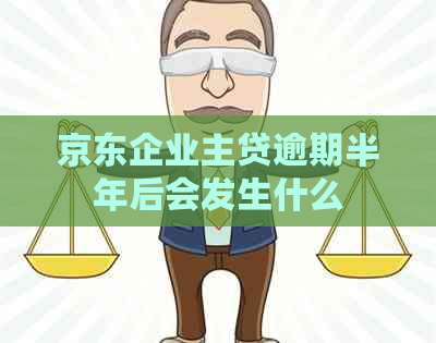 京东企业主贷逾期半年后会发生什么