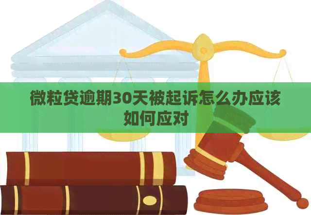 微粒贷逾期30天被起诉怎么办应该如何应对