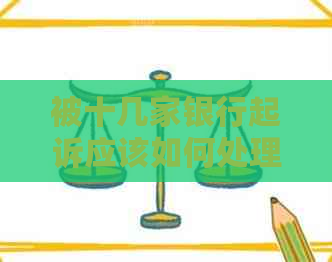 被十几家银行起诉应该如何处理