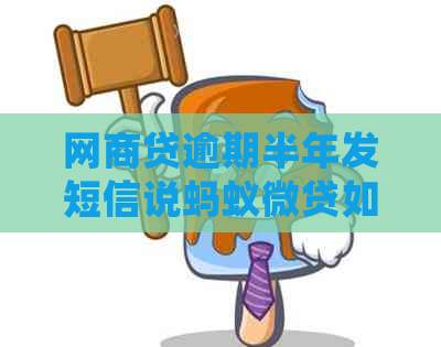 网商贷逾期半年发短信说蚂蚁微贷如何处理