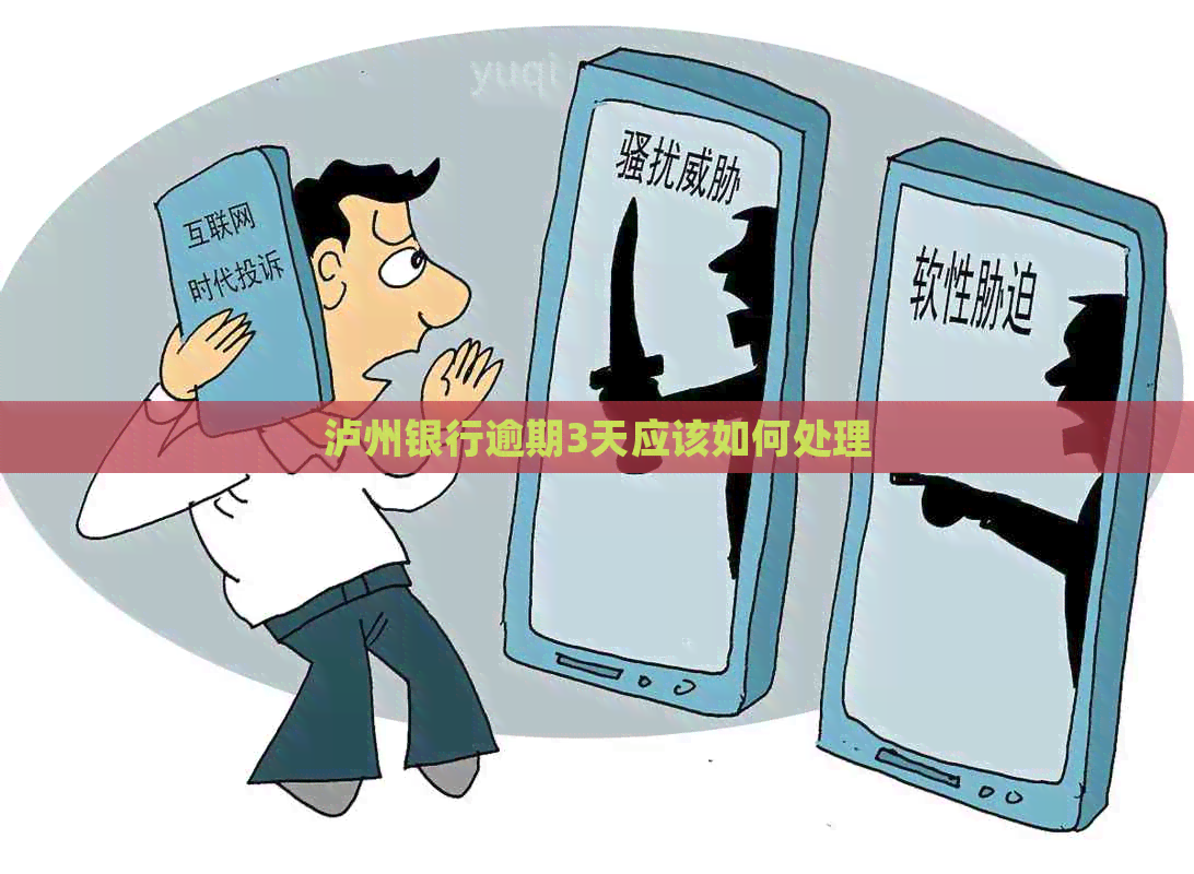 泸州银行逾期3天应该如何处理