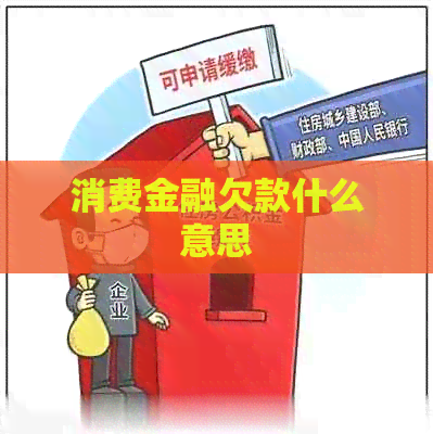 消费金融欠款什么意思