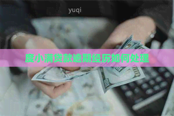 度小满贷款逾期经历如何处理