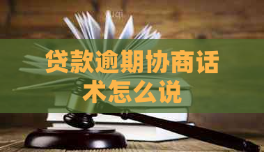 贷款逾期协商话术怎么说