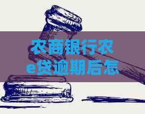 农商银行农e贷逾期后怎么协商