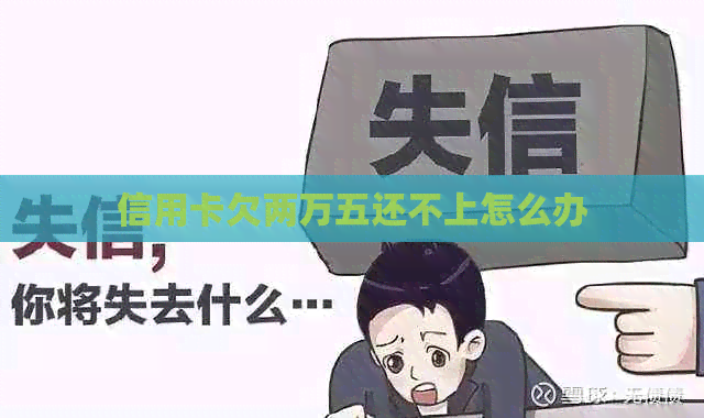 信用卡欠两万五还不上怎么办