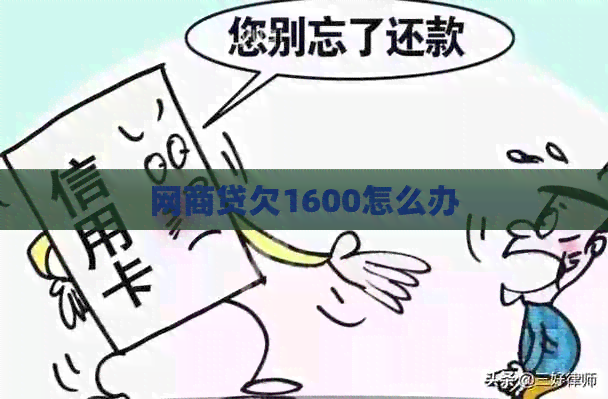 网商贷欠1600怎么办