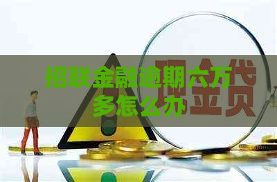 招联金融逾期六万多怎么办