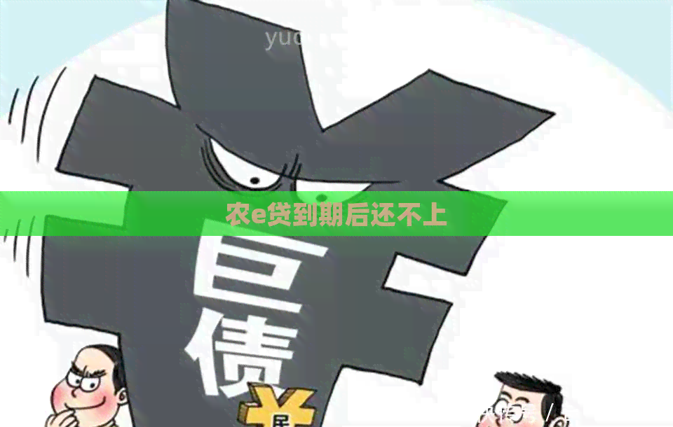 农e贷到期后还不上