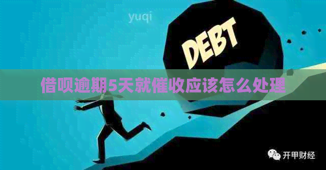 借呗逾期5天就应该怎么处理