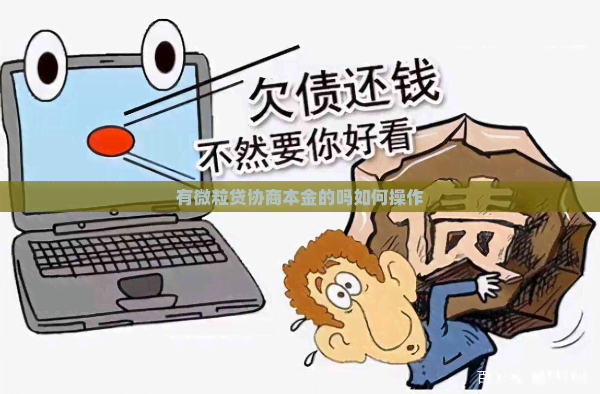 有微粒贷协商本金的吗如何操作
