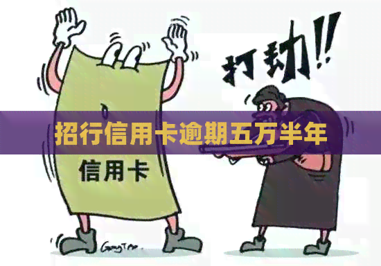 招行信用卡逾期五万半年