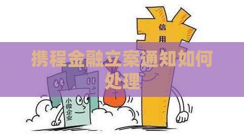 携程金融立案通知如何处理