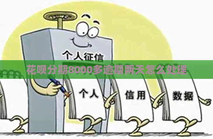 花呗分期8000多逾期两天怎么处理