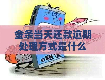 金条当天还款逾期处理方式是什么