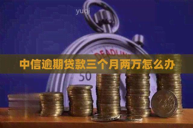 中信逾期贷款三个月两万怎么办