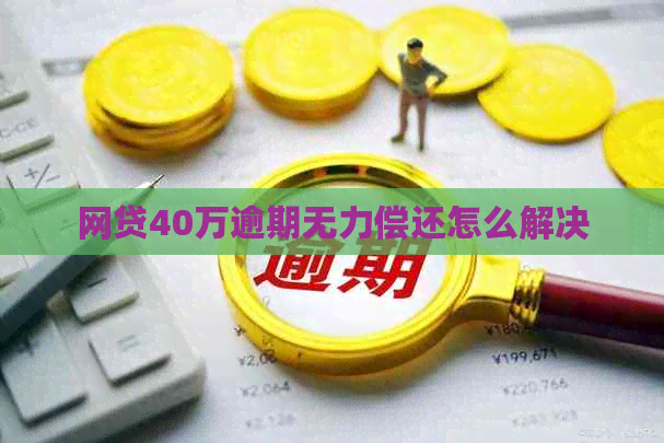 网贷40万逾期无力偿还怎么解决