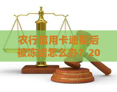 农行信用卡逾期后被冻结怎么办？2021新法规及办理流程解答。