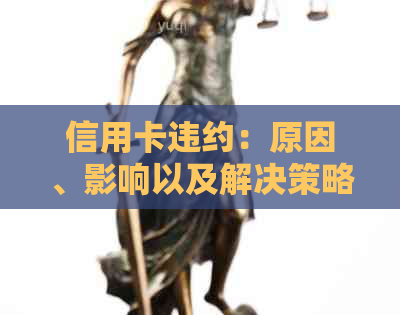 信用卡违约：原因、影响以及解决策略