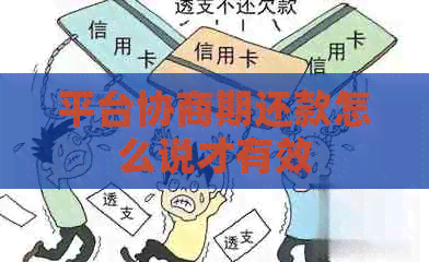 平台协商期还款怎么说才有效