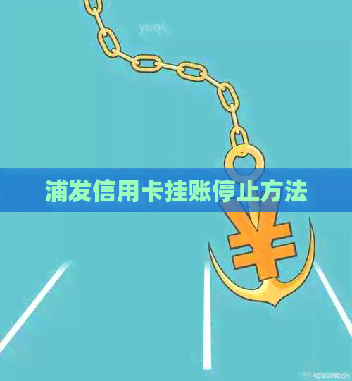 浦发信用卡挂账停止方法