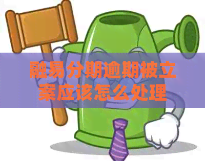 融易分期逾期被立案应该怎么处理