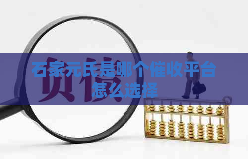 石家元氏是哪个平台怎么选择