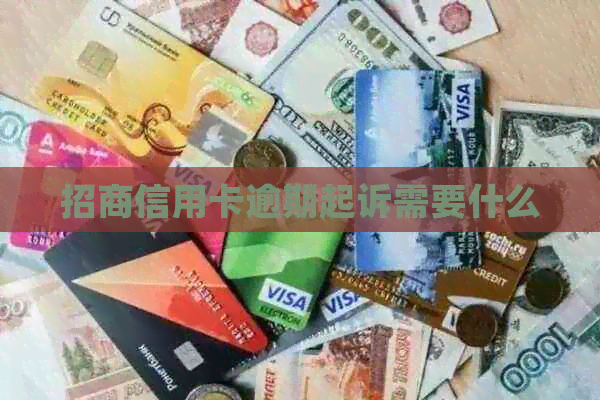 招商信用卡逾期起诉需要什么