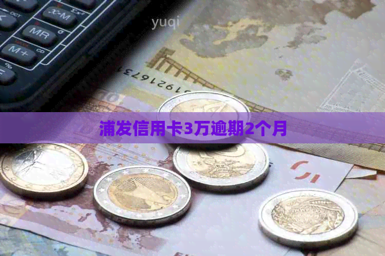 浦发信用卡3万逾期2个月