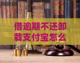 借逾期不还卸载支付宝怎么处理
