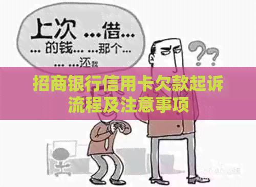 招商银行信用卡欠款起诉流程及注意事项
