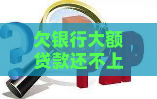 欠银行大额贷款还不上怎么办