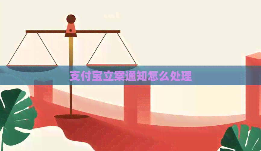 支付宝立案通知怎么处理