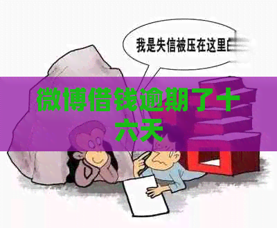 微博借钱逾期了十六天