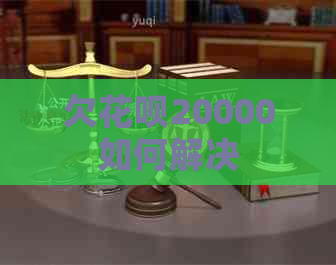 欠花呗20000如何解决