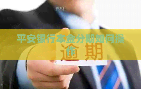平安银行本金分期如何操作